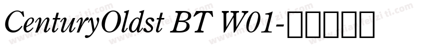 CenturyOldst BT W01字体转换